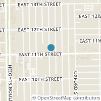 Map location of 1108 Arlington Street, Houston, TX 77008