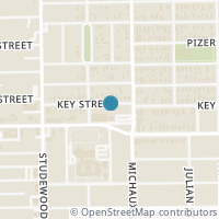 Map location of 1022 Key Street, Houston, TX 77009