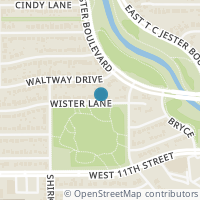 Map location of 6122 Wister Lane, Houston, TX 77008