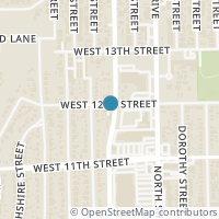 Map location of 1513 W 12th Street, Houston, TX 77008