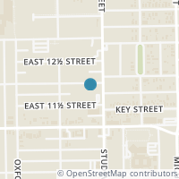 Map location of 736 E 12Th St, Houston TX 77008