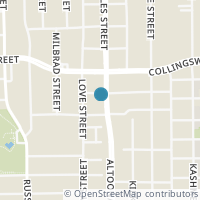 Map location of 3407 Broyles St, Houston TX 77026