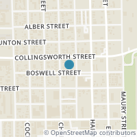 Map location of 1407 Boswell St, Houston TX 77009