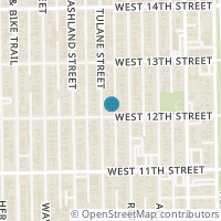 Map location of 417 W 12th Street, Houston, TX 77008