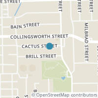 Map location of 3710 Cactus St, Houston TX 77026