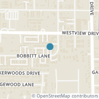 Map location of 1314 Bobbitt Place Ln, Houston TX 77055