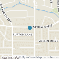 Map location of 8609 Westview Drive, Spring Valley, TX 77055