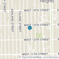 Map location of 1234 Rutland Street, Houston, TX 77008