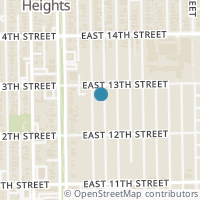 Map location of 1234 Harvard St, Houston TX 77008