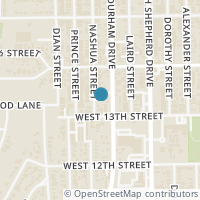Map location of 1310 Nashua Street, Houston, TX 77008