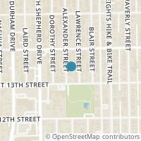 Map location of 1318 Alexander St, Houston TX 77008