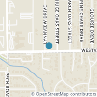 Map location of 1402 Lynnview Drive, Houston, TX 77055