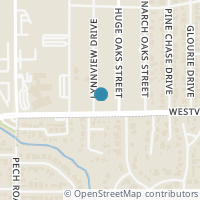 Map location of 1406 Lynnview Drive, Houston, TX 77055