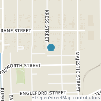 Map location of 3906 Kress Street, Houston, TX 77026