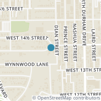 Map location of 1802 W 14th Street, Houston, TX 77008