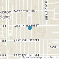 Map location of 1381 Arlington St #1381, Houston TX 77008