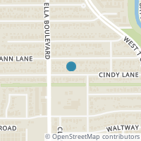 Map location of 6418 Cindy Ln, Houston TX 77008