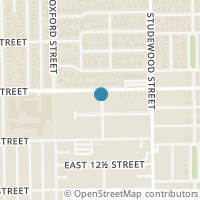 Map location of 1345 Beverly Street, Houston, TX 77008