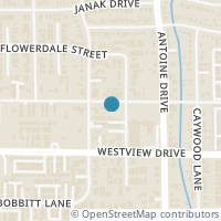 Map location of 7407 Shadyvilla Ln, Houston TX 77055
