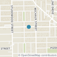 Map location of 1028 E 14Th St, Houston TX 77009