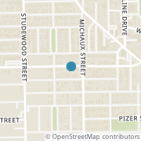 Map location of 1020 E 14Th St, Houston TX 77009