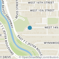 Map location of 2071 W 14th 1/2 Street, Houston, TX 77008