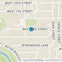 Map location of 1904 W 14th 1/2 Street, Houston, TX 77008