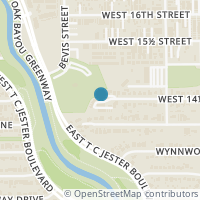 Map location of 2059 W 14th 1/2 Street, Houston, TX 77008