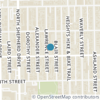 Map location of 1410 Lawrence St, Houston TX 77008