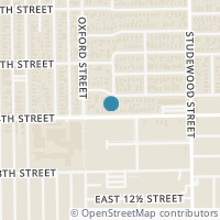 Map location of 623 E 14Th St, Houston TX 77008
