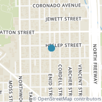 Map location of 608 Enid Street, Houston, TX 77009