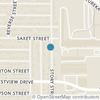 Map location of 1509 Story Street, Houston, TX 77055