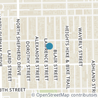 Map location of 1426 Lawrence St, Houston TX 77008