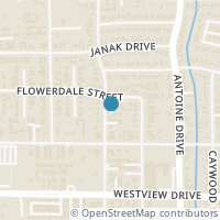 Map location of 1526 Woodvine Dr, Houston TX 77055