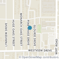 Map location of 1510 Pine Chase Drive, Houston, TX 77055