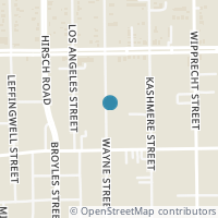 Map location of 4114 Wayne Street, Houston, TX 77026