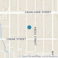 Map location of 4110 Dabney Street, Houston, TX 77026