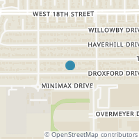Map location of 2431 Droxford Dr, Houston TX 77008