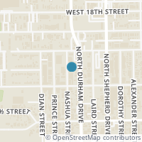 Map location of 1520 Nashua Street, Houston, TX 77008