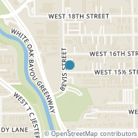 Map location of 1522 Bevis Street, Houston, TX 77008