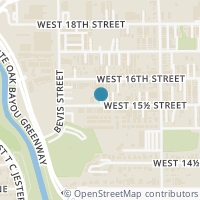 Map location of 1213 W 15th 1/2 Street #F, Houston, TX 77008