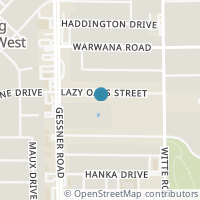 Map location of 10041 Lazy Oaks Street, Houston, TX 77080