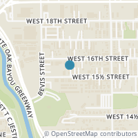 Map location of 1223 W 15th 1/2 Street, Houston, TX 77008