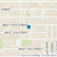 Map location of 1014 W 16Th St, Houston TX 77008