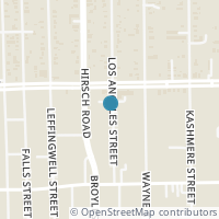 Map location of 4301 Los Angeles Street, Houston, TX 77026