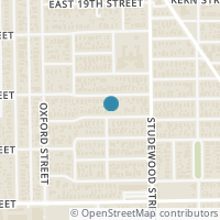 Map location of 803 Peddie St, Houston TX 77008