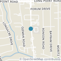 Map location of 1659 Bingle Road, Houston, TX 77055