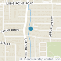 Map location of 7315 Housman Street, Houston, TX 77055