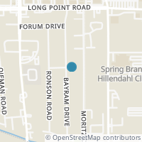 Map location of 1634 Bayram Drive, Houston, TX 77055