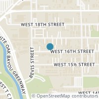 Map location of 1232 W 16th Street, Houston, TX 77008
